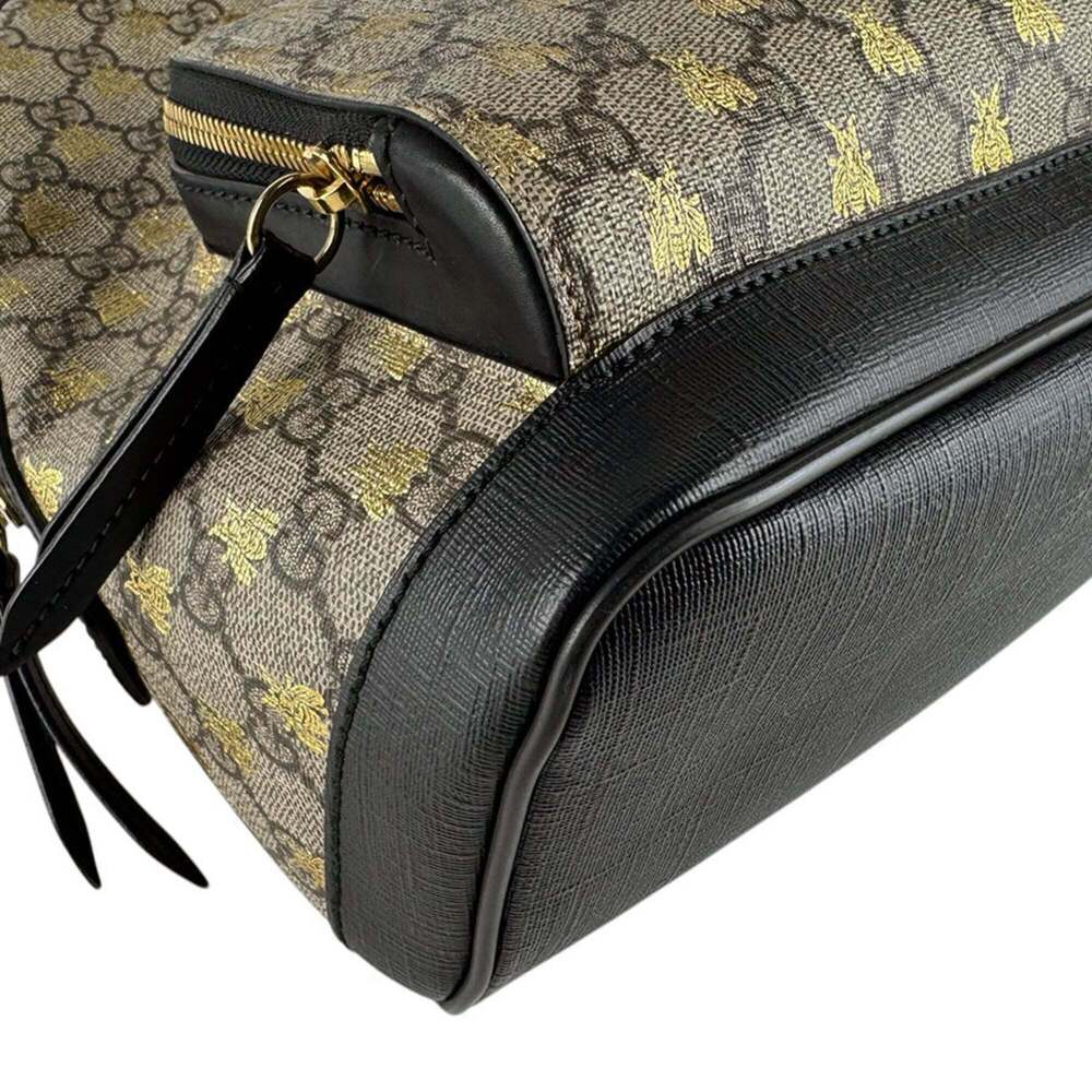 GUCCI Black Canvas Backpack - Picture 8 of 15